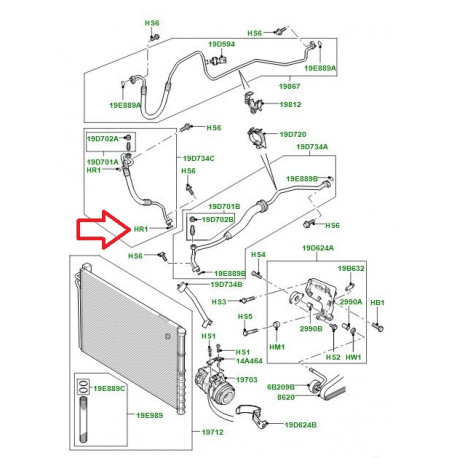 Land rover joint torique Range L322,  Sport (JUU500090)