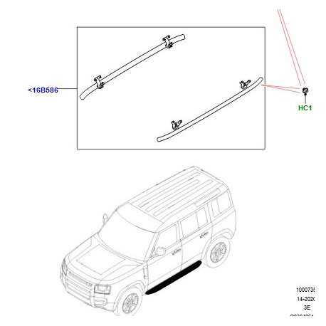 Land rover Marchepied tubulaire New DEFENDER 90 (VPLEP0433LR )