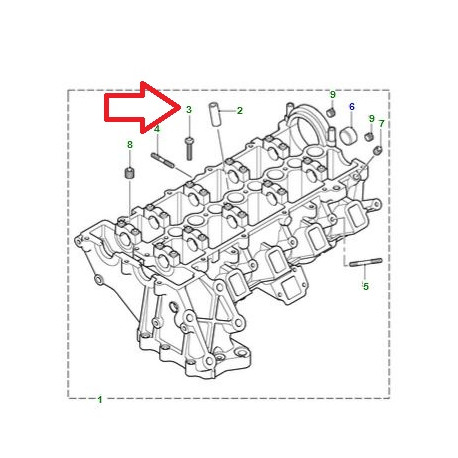 Land rover capuchon-vis Range L322 (LR020953)