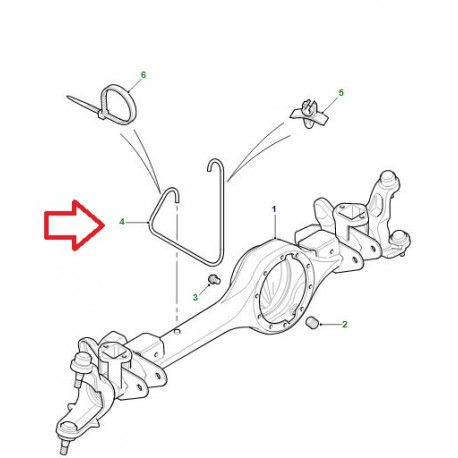 Land rover tube reniflard (TAP100030)