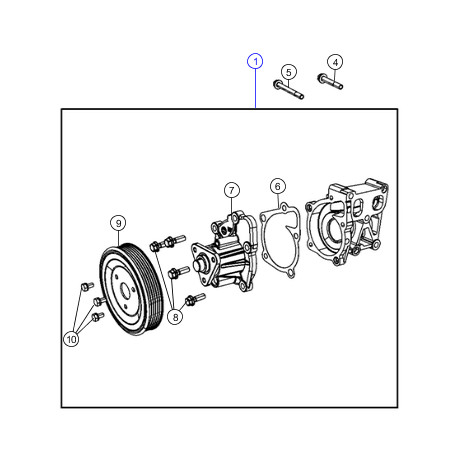 Mopar pompe à eau Dodge Caliber (5047138AC)