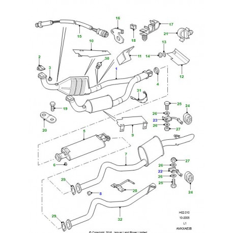 Land rover capteur-hego (AMR6244K)