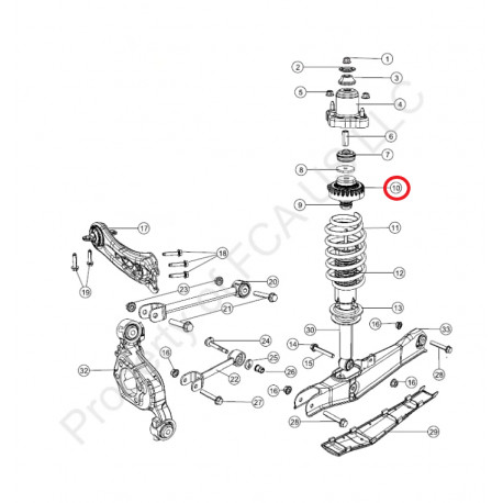 Mopar semelle superieur ressort  arriere (5151000AE)