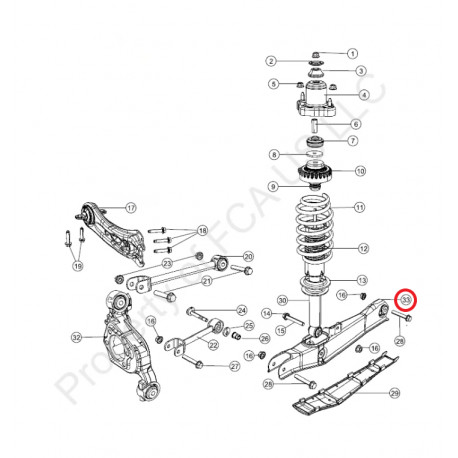 Mopar bras inferieur suspenssion arriere (5085418AD)