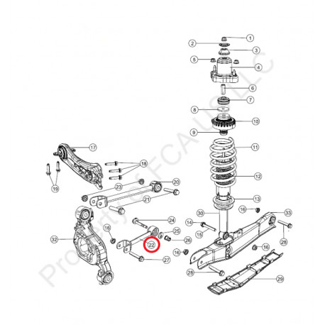 Mopar biellette parallellisme arriere (5085417AD)