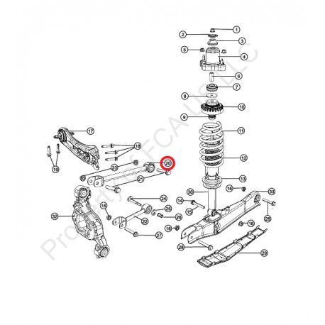 Mopar biellette superieur fusee arriere (5085419AC)