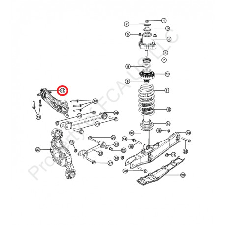 Mopar bras oscillant arriere gauche (68275399AC)