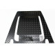 Plaque capot alu noire DEFENDER TD4
