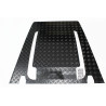 Plaque capot alu noire DEFENDER TD4