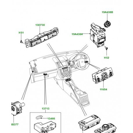 Land rover interrupteur commande-solenoide (LR023490)