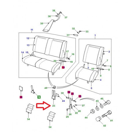 Land rover support (MUC9871)