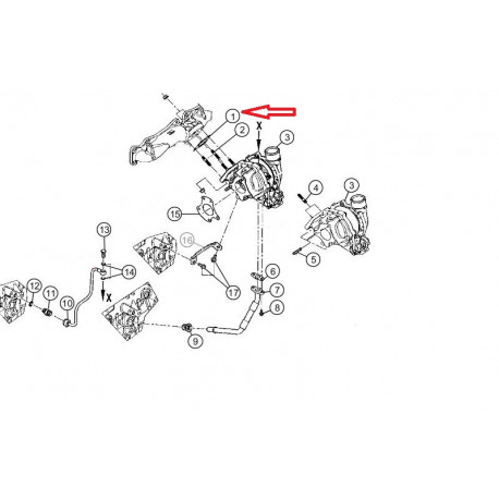 Allmakes 4x4 joint entree turbo (68092486AA)