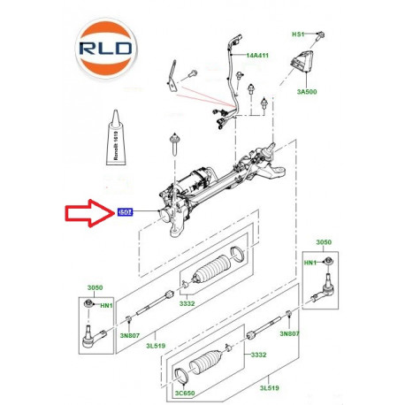 Land rover BOITIER DE DIRECTION (LR143423LR)