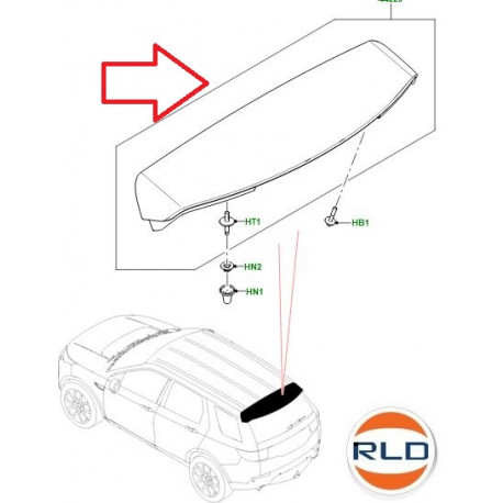 Land rover SPOILER AR (LR164215)