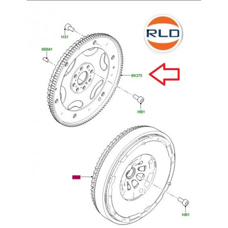 Land rover disque entrainement- convertisseur (LR073820)