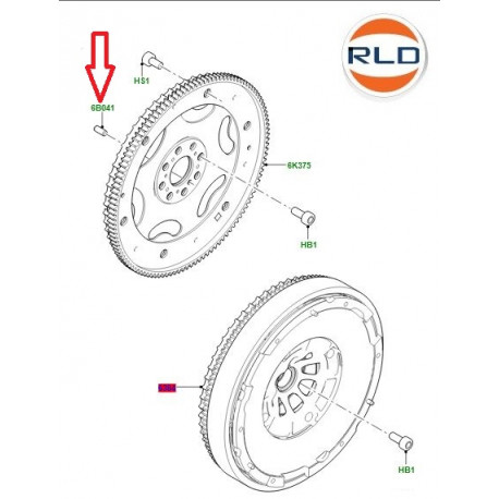 Land rover ergot de centrage (LR074134)