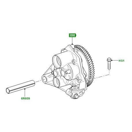 Land rover pompe a huile (LR022451)