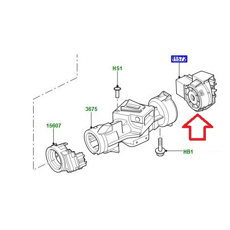 Land rover Commutateur allumage sans interverouillage (LR124838LR)
