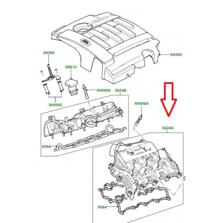 Land rover Collecteur admission gauche (LR179200LR)