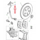 durite arriere gauche XJ6 X350,  X358,  XJ8 X308