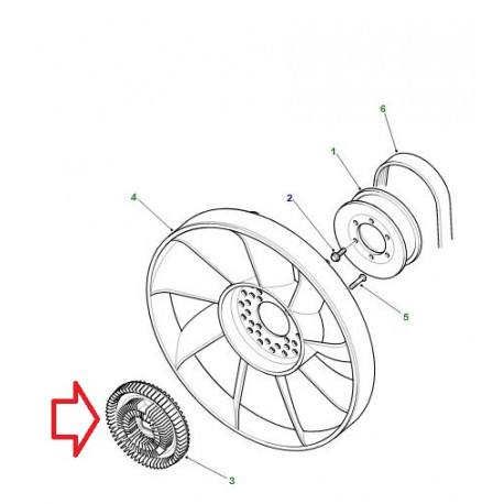 Land rover accouplement ventilateur Range Classic (ERR3443LR)