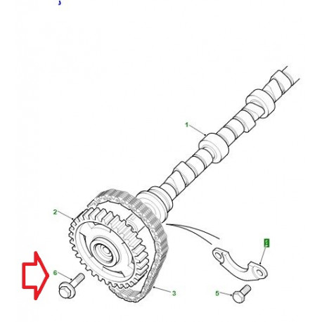 Land rover vis a tete hexagonale Defender 90, 110, 130, Discovery 1, Evoque (FS110306)