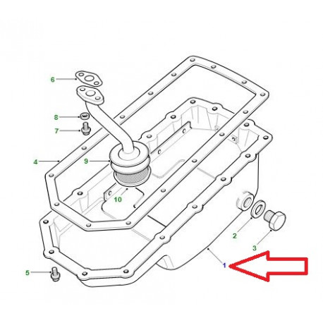 Land rover carter huile moteur (ERR4633)