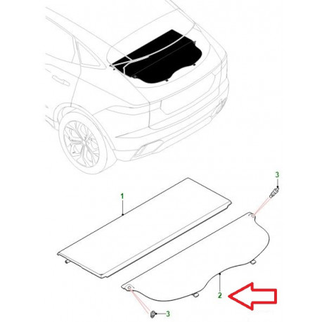 Jaguar cache bagages (J9C12961PVJ)