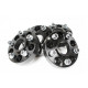 4 ELARGISSEURS DE VOIE 30 MM NOIR
