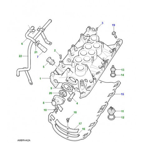 Land rover tuyau sortie (PEP103530)