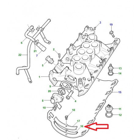 Land rover oint collecteur d'adm Discovery 2 et Range Classic,  P38 (ERR7283)