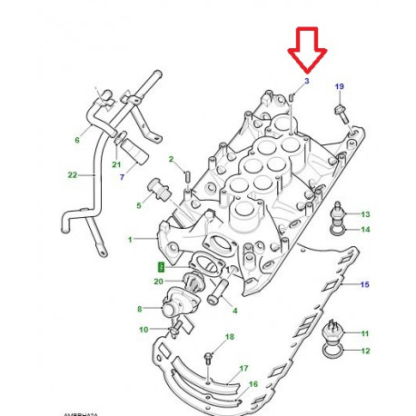 Land rover ergot de centrage (602201)