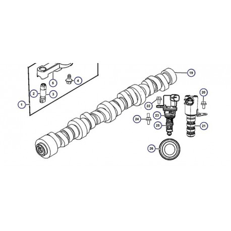 Mopar arbre a came (05038419AB)