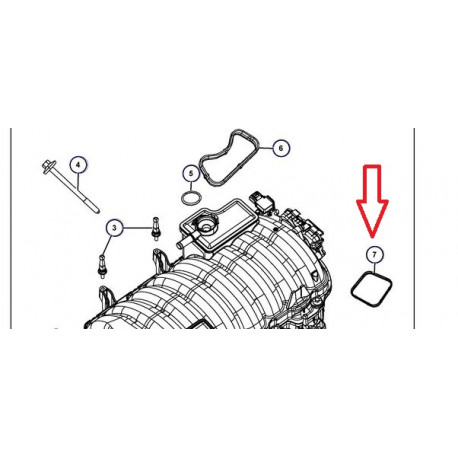 Mopar joint de collecteur d'admission (53022143AB)