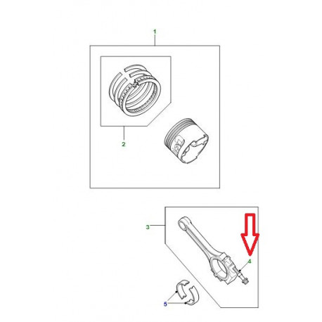 Land rover Vis de bielle (ERR1772)