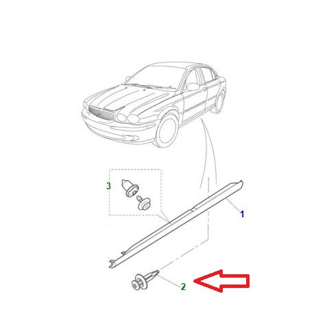 Jaguar rivet borgne F-Pace (C2S9354020)