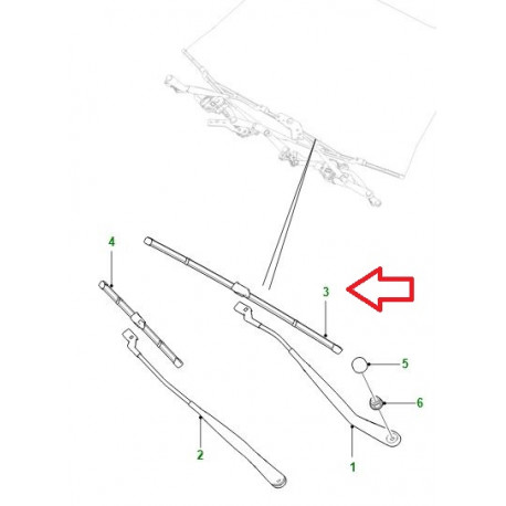 Jaguar balai d'essuie-glace avant conducteur XE et XF X250,  X260,  X260 Sportbrake (T4N16682)