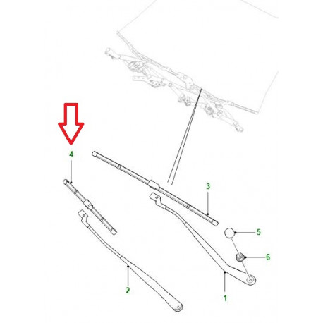 Jaguar balai d'essuie-glace avant passager XE et XF X250,  X260,  X260 Sportbrake (T4N16683)