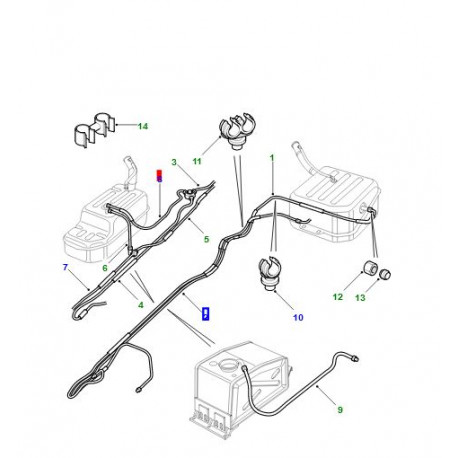 Land rover tuyau de combustible (ESR3130)