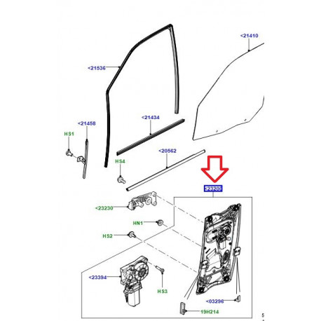 Land rover leve vitre avant droit  Freelander 2 (LR060134LR)