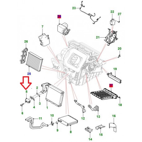 Jaguar soupape d'expansion (C2Z27342)