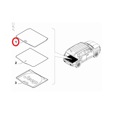 Mopar PLATEAU DE COFFRE (735709998PC)