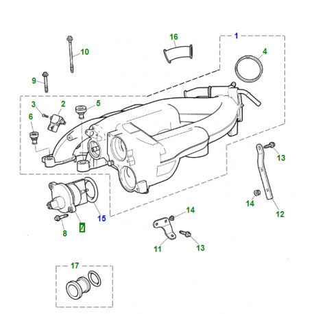 Jaguar soupape de commande S-Type,  X-Type,  XF X250,  XJ6 X358 (C2S42607)