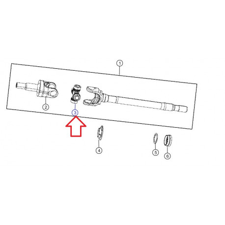 Mopar CROISILLON 68017182AA (68476678AAPC)