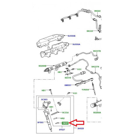 Britpart Joint injecteur (LR032818GB)