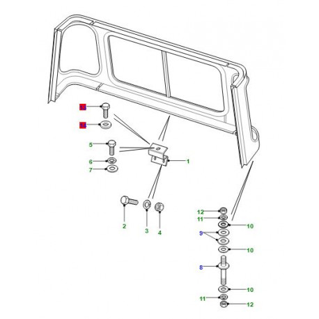 Land rover douille de bouton pression (330762)
