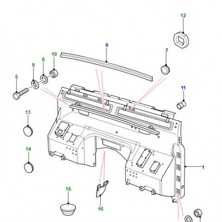 Land rover cloison de radiateur (LR040902)