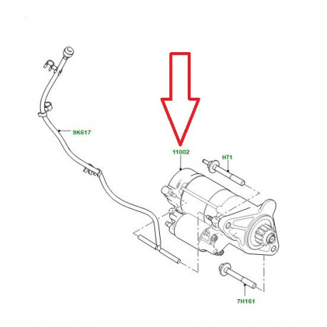 Land rover demarreur Evoque (LR084460)