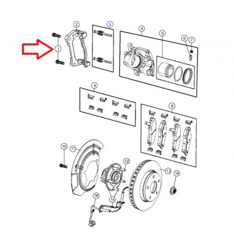 Mopar vis (06104257AA)