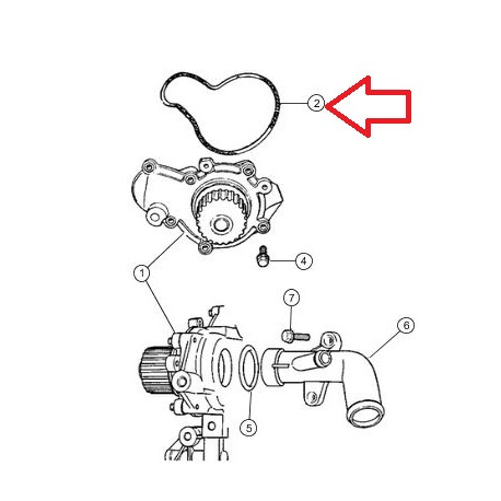 Mopar joint d'etanche (04667663AB)